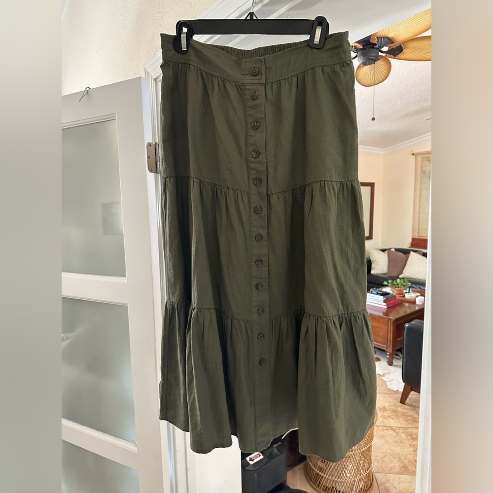 Linen-banana republic skirt